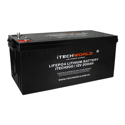 iTECH200AH - ITECHWORLD - 12V 200amp Lithium Deep Cycle Battery LiFePO4
